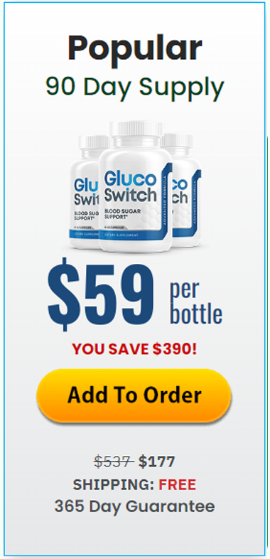 Glucoswitch - 3 Bottles